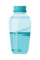 A jar with water inside on a white background vector