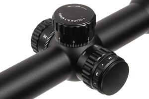 Modern black optical sight. Optical device for aiming at long distances. Isolate on a white back photo
