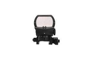 Modern optical collimator sight. Aiming device for shooting at short distances. Isolate on a white back. photo