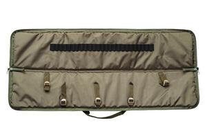 Green soft case for guns isolated for white photo