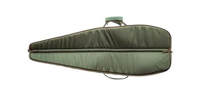 Green soft case for guns isolated for white photo