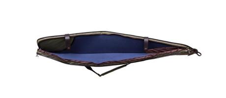 Green soft case for guns isolated for white photo