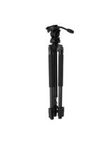 Modern photo tripod. The mechanism for fixing the camera for photo or shooting. Isolate on a white back.