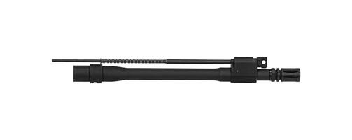 Spare interchangeable barrel for automatic carbine. Isolate on a white back. photo