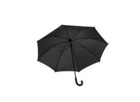 Large umbrella for rain and sun. Olive color umbrella isolate on a white back. photo