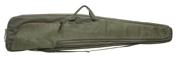 Green soft case for guns isolated for white photo