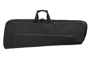 Black soft case for guns isolated for white photo
