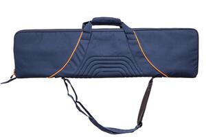 Blue soft case for guns isolated for white photo