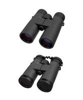 Modern binoculars. An optical instrument for observation at long distances. Isolate on a white back. photo