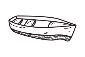 A drawing of a boat on a white background vector