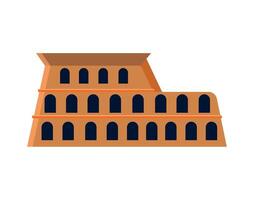 Colosseum icon in flat style on white background vector