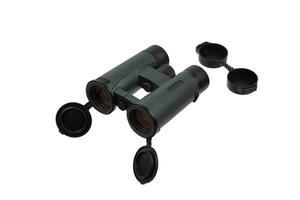 Modern binoculars for long-range observation. Isolate on a white back photo