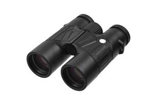 Modern binoculars. An optical instrument for observation at long distances. Isolate on a white back. photo