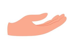 Hand icon, palm gesture, hand gesture, hand gesture illustration design vector