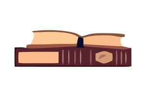 An illustration of a book on a white background vector
