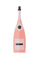 A bottle of champagne on a white background vector