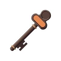 An old key with a keyhole on it vector