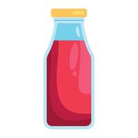 A bottle of juice with a lid on it vector