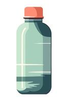 A bottle with a lid on a white background vector