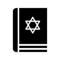 The book of judaism icon isolated on white background vector