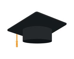 Graduation cap icon isolated on white background vector