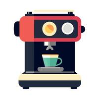 Coffee machine with coffee cup illustration vector