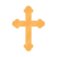 A cross icon in a flat style vector