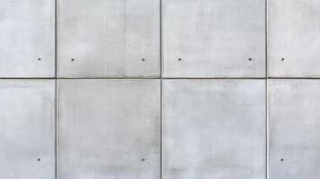 Angled shot of a plain concrete wall slightly textured surface with a uniform gray tone creating a minimalist and timeless background photo