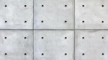 Closeup of a plain concrete wall in soft natural light smooth texture with faint gradients in light gray suitable for clean and modern aesthetic designs photo