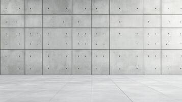 Minimalist front shot of a plain concrete wall flat and smooth surface with uniform light gray coloring perfect for designs with negative space photo