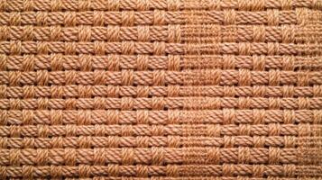 Rough burlap texture with subtle orange and brown tones perfect for Thanksgiving backgrounds autumn vibes emphasized by rustic weave pattern photo