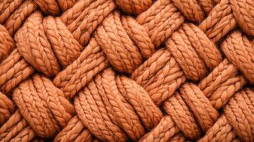 Soft wool texture in muted oranges and browns Thanksgiving warmth cozy autumnal hues woven rustic feel ideal for seasonal backgrounds photo