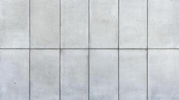 Closeup of a plain concrete wall background with smooth texture and subtle variations in light gray tones ideal for minimalist and modern designs photo