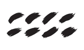 Collection elements of abstract grunge paint shapes . vector