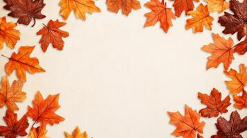 Abstract Thanksgiving grunge with textured warm tones smeared with faded brush patterns distressed edges evoke a cozy autumn feel with open space for text photo