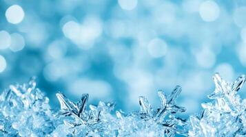 Frosted icy blue background with subtle cracked ice texture shimmering with hints of silver and white Christmas winter chill evokes elegance and seasonal tranquility space for text photo