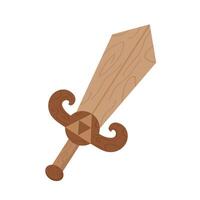 A cartoon sword with a handle and a handle vector