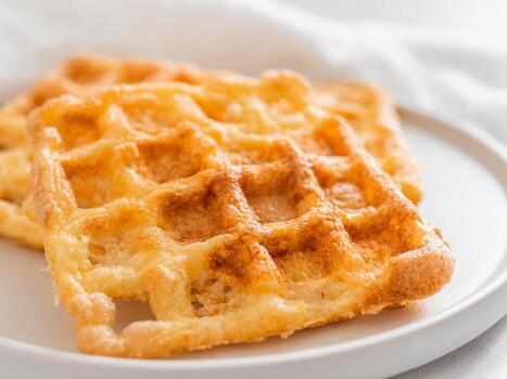 sabroso ceto dos ingredientes gofres - chafles foto