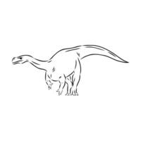 dinosaur aardonix sketch vector