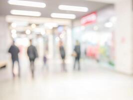 Abstract background of shopping mall, shallow DOF photo