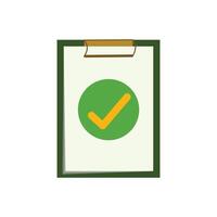 Clipboard with checklist icon. Flat design style eps 10. clipboard icon illustration design. checklist board or control board element design for various design needs vector