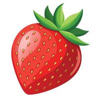 An Abstract Red Strawberry Fruit Illustration Design vector