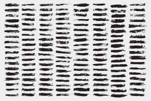Mega collection of grunge brush strokes. set of grungy paint brush vector
