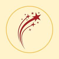 Stars trendy icon logical abstract illustration colorful artwork beautiful design vector