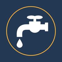 Tap water trendy icon valid abstract illustration colorful artwork beautiful design vector