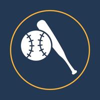 Baseball trendy icon valid abstract illustration colorful artwork beautiful design vector