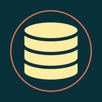 Database trendy icon supernal abstract illustration colorful artwork beautiful design vector
