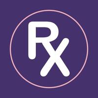 RX trendy icon true abstract illustration colorful artwork beautiful design vector