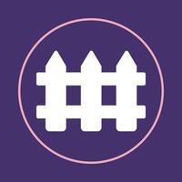 Fence trendy icon true abstract illustration colorful artwork beautiful design vector