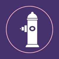 Hydrant trendy icon true abstract illustration colorful artwork beautiful design vector